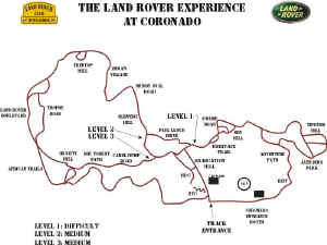 Click for an enhanced view of the Land Rover Experience at Coronado track