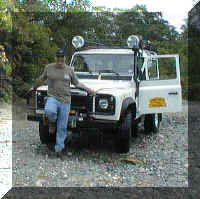 TC after crossing the Mamoni River with 'bonnet high' water levels