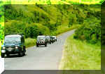 Convoy through the mountains of Chiriqui