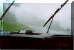 Fog and Rain! This is what it looked like going up the mountain