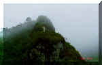 Nice statue of Christ overlooking the mountain