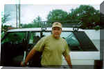 Toti Calvo in his Range Rover