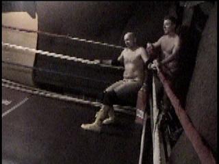 Chuck Powers & Brent V in corner