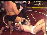 Raeden uses his knee to choke Norte.