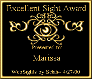 Award from Selah's Sight
