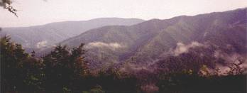 Mist began to lift from the valleys below.