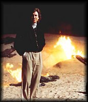 David Lynch on the set