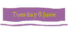 Tuesday 8 June