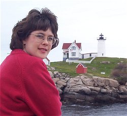 Nicole at Nubble Lighthouse