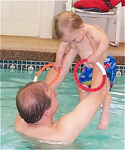 Jordan in Pool