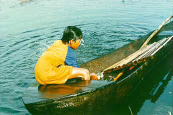 Bailing out the boat