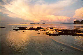 Sunset facing East