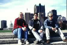 Sitting under the Gateway Arch