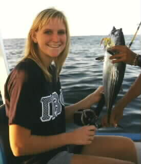 Kristin goes fishing