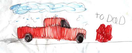 Vieux camion rouge de Nat
