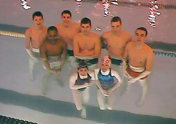 Jayne, Julia, Shaun, Rich, Dan, Serge, Michael, Chris, (Steven missing from picture) 3/19/2000