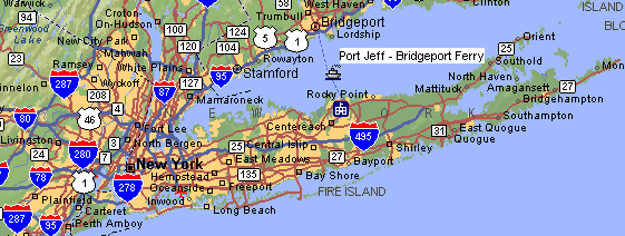 Map of Eastern New York