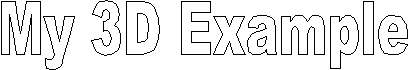 My 3D  Example