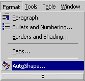 Format from the Main Menu