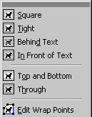 Wrap Text Options