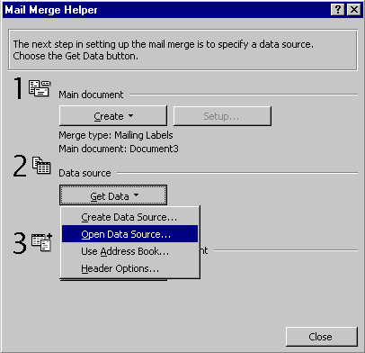 Mail Merge Label Helper