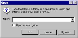 Open Page Browse MSIE.