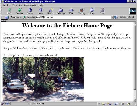 Two adjoining campsites at Big Sur