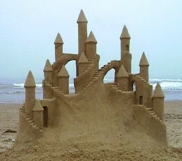 Sand Castle on the Beach