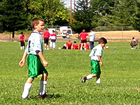 Grandson Caleb now a soccer player on the Carmichael Tigers