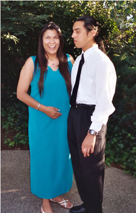 Daughter Victoria and her son Daniel on his Graduation Day in 2003.