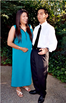 Daughter Victoria and her son Daniel on his Graduation Day in 2003.