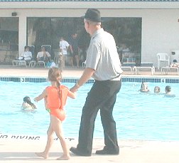 pool users, Imperial Palace Hotel, 