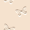 yellow embossed butterflies