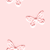pale pink embossed butterflies