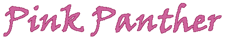 Pink Panther text