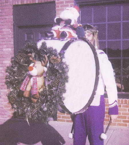 Chris' bass drum won for best individual decoration.