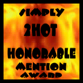 SIMPLY 2HOT Honorable Mention Award