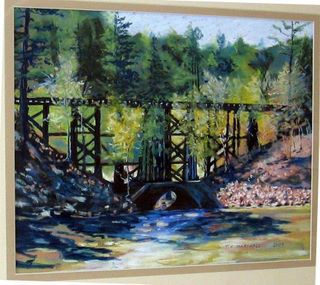 “Bordeaux Creek Crossing," pastel by Tom Marshall