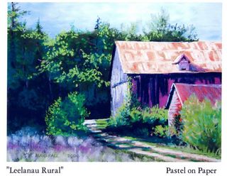 "Leelanau Rural," pastel by Tom Marshall.