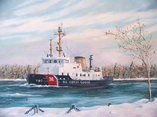 Katmai Bay, oil painting by Mary C. Demroske