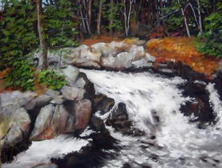 Crystal Falls, pastel by David Bigelow