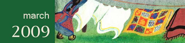 March 2009: Storm, watercolor by Anny Hubbard