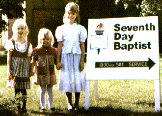 Little Girls at the Madison Seventh Day Baptist Church