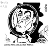 ''Danish Caricature of 'Jeremy Brett as Sherlock Holmes''''