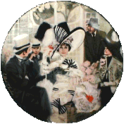 '''Opening Day at Ascot' Collector Plate (series 1 of 6)'' -- Artwork by WILLIAM CHAMBERS