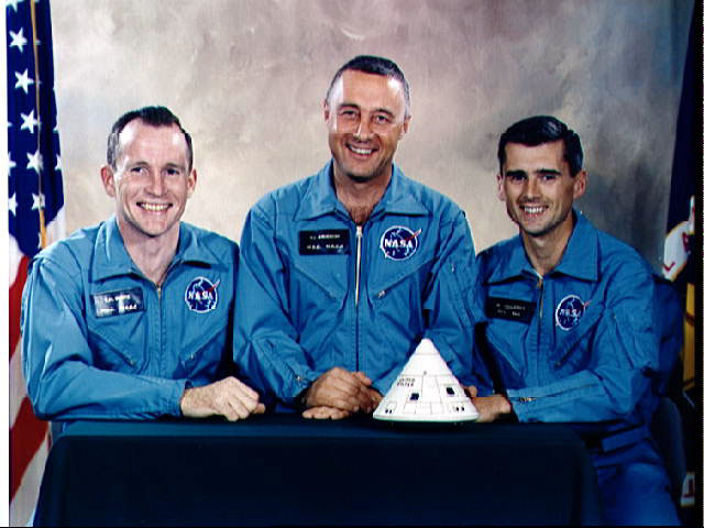 Image of the astronauts of Apollo I