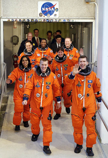 Image of the astronauts of STS-107