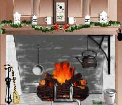 My own composition of the great fireplace at Stillmeadow