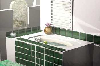 the bath