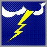Lightning Bolt Clouds Navy